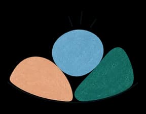 Three distinct contributions forming one shared team pattern