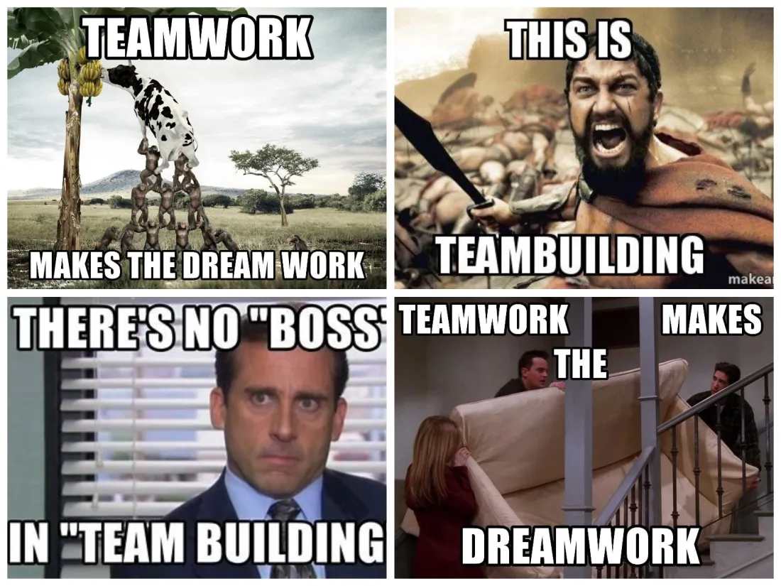 Team building meme.